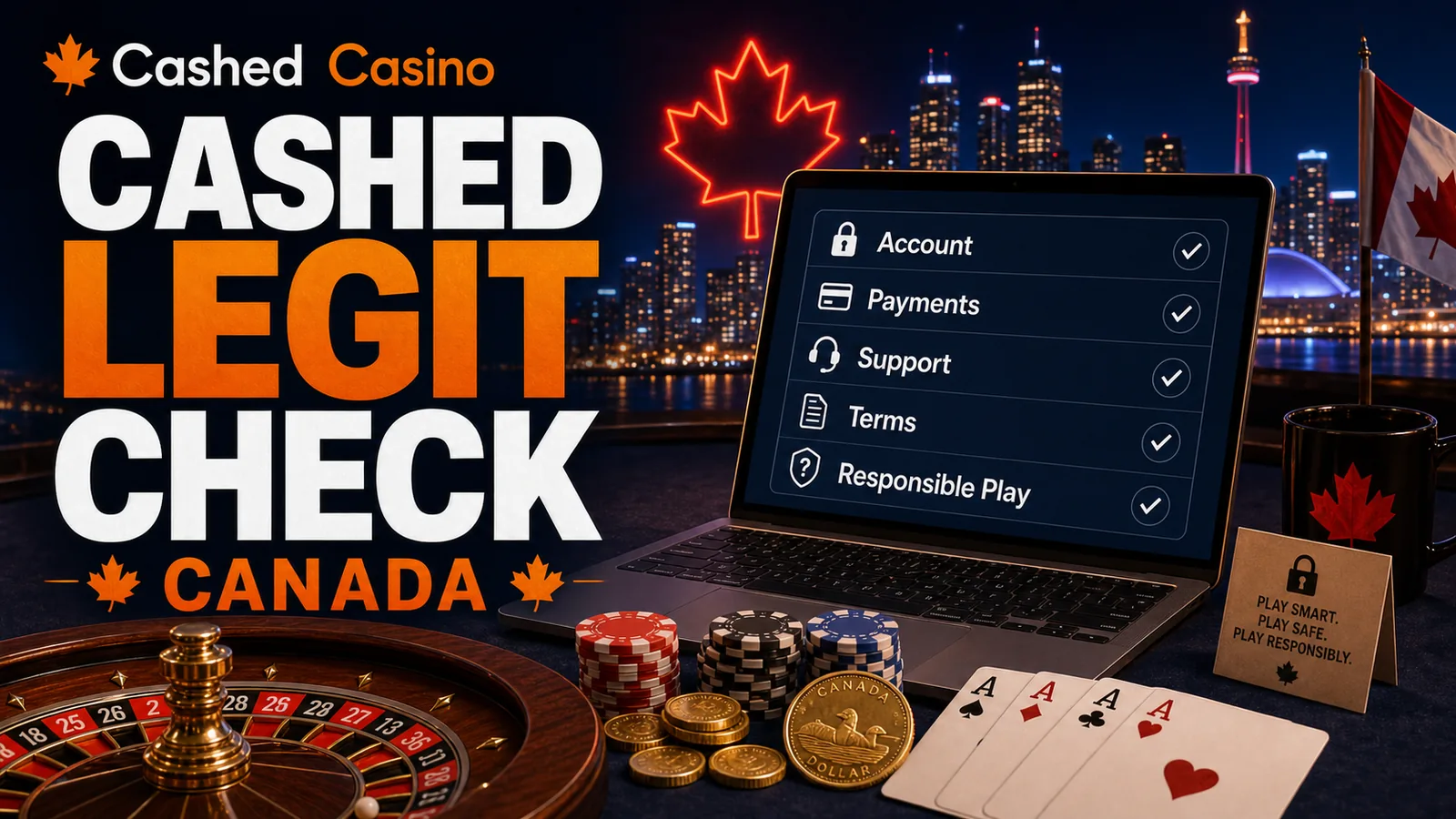 Shield, casino chips, responsible gambling cue