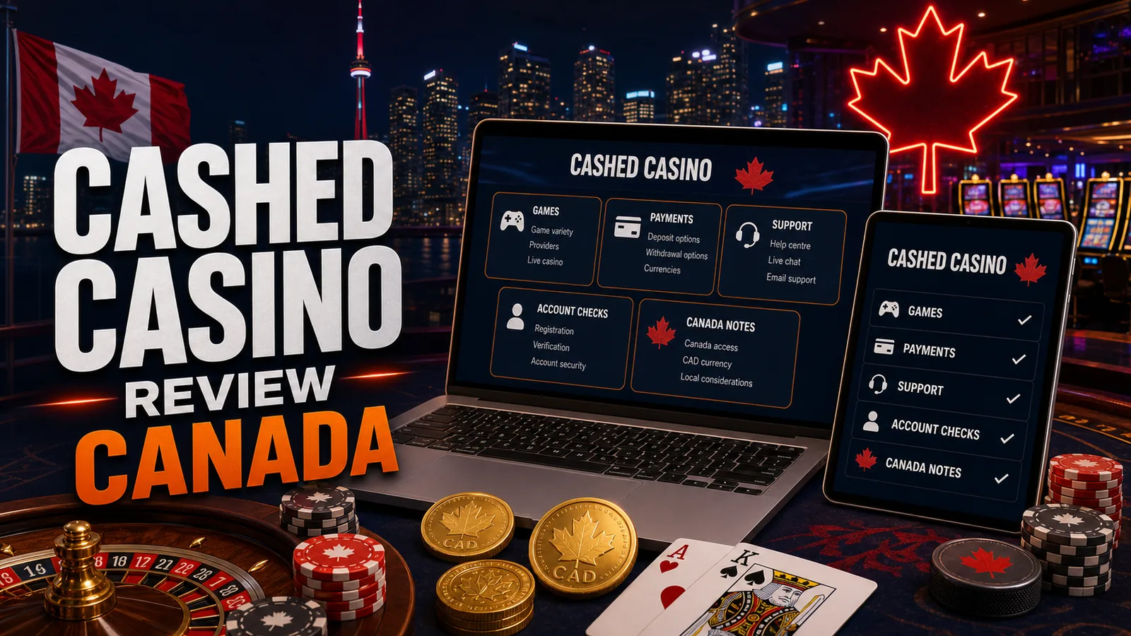 Reviewer scorecard with Cashed text and CAD chips